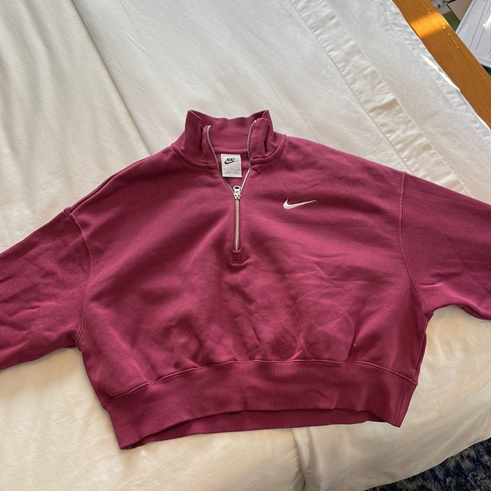 Nike Women’s Sportswear Phoenix Fleece oversized 1/2-Zip Crop Sweatshirt